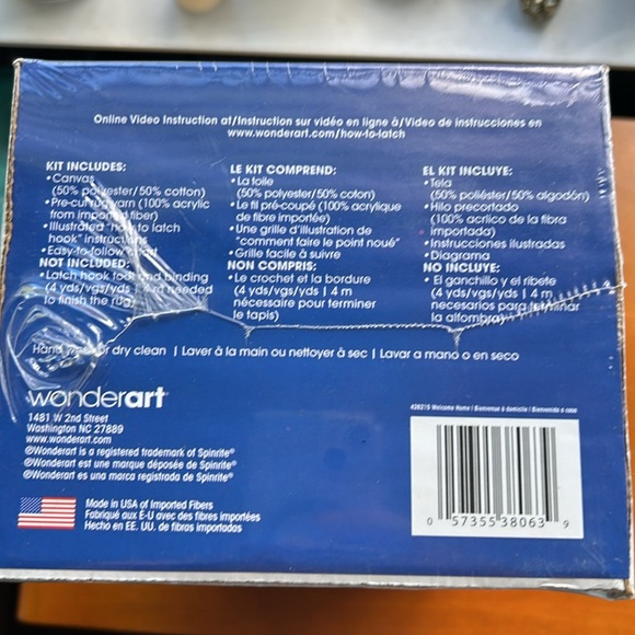 WONDERART new in package rug hook kit - Picture 4 of 4